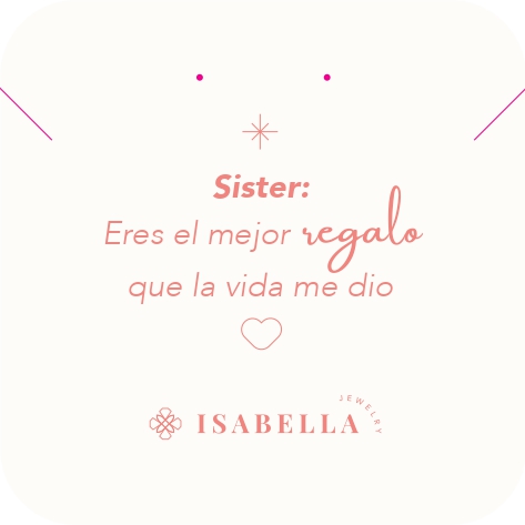 Tarjeta Mensajera «Sister»