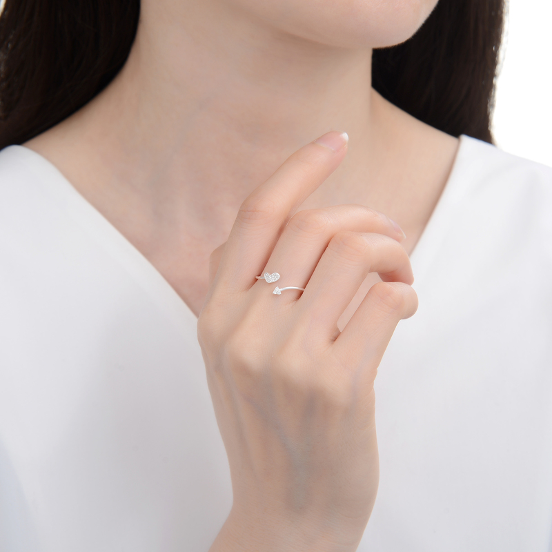 Anillo Mini Heart Silver