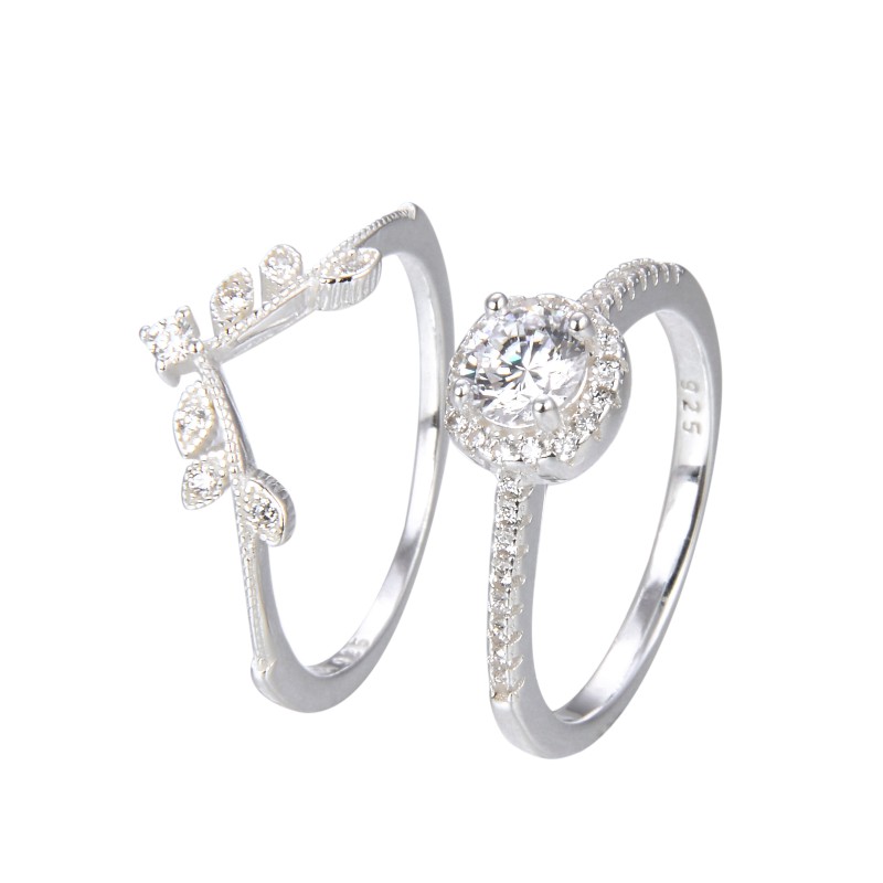 Set de Anillos Corte Princesa