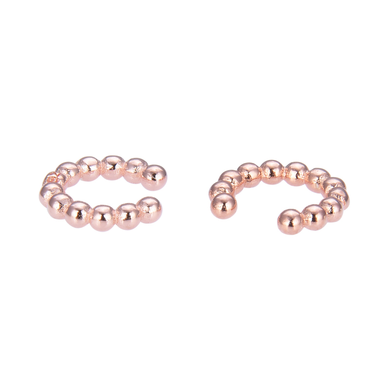 Earclip Rose Little Dots