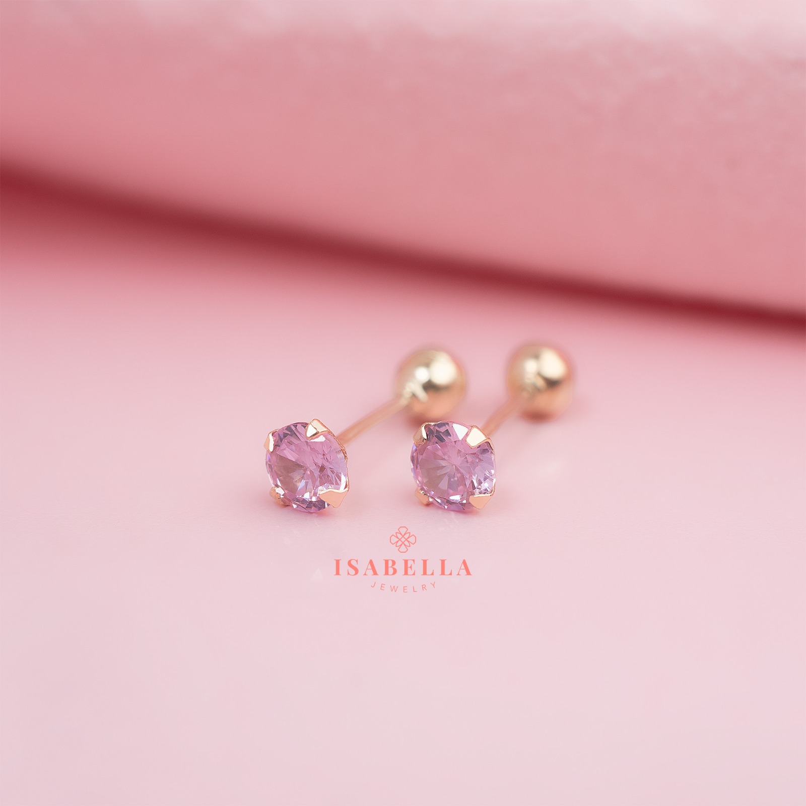 Abridores Circonia Rosa Palo (4mm)