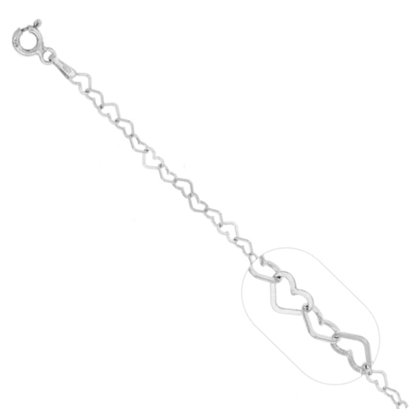 Pulsera Corazón calado Silver