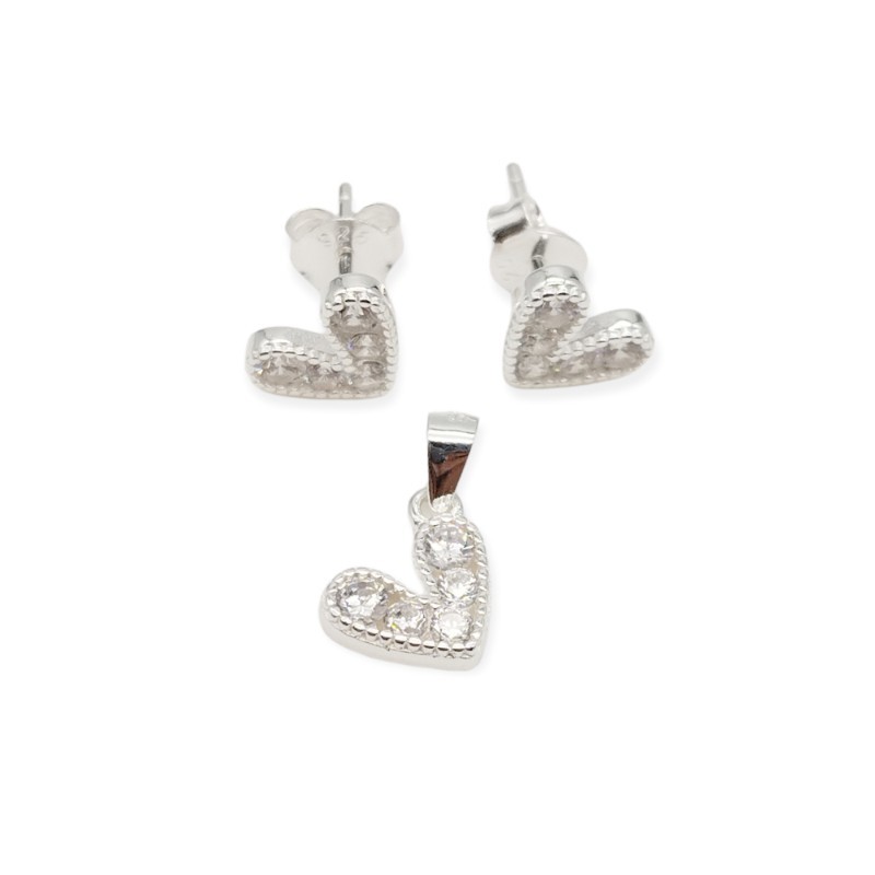 Conjunto Brillos de Amor Silver