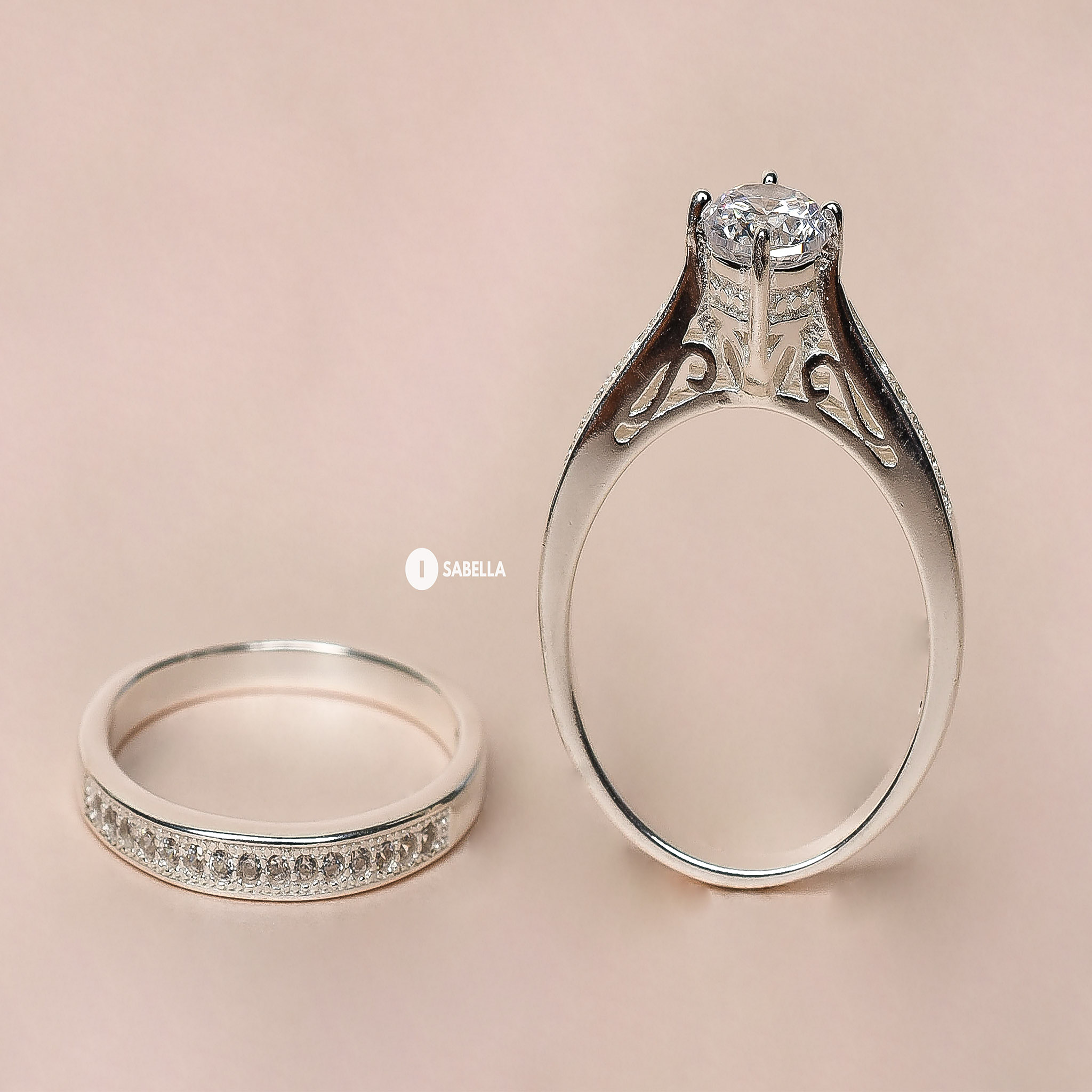 Set de Anillos Estilo Catedral