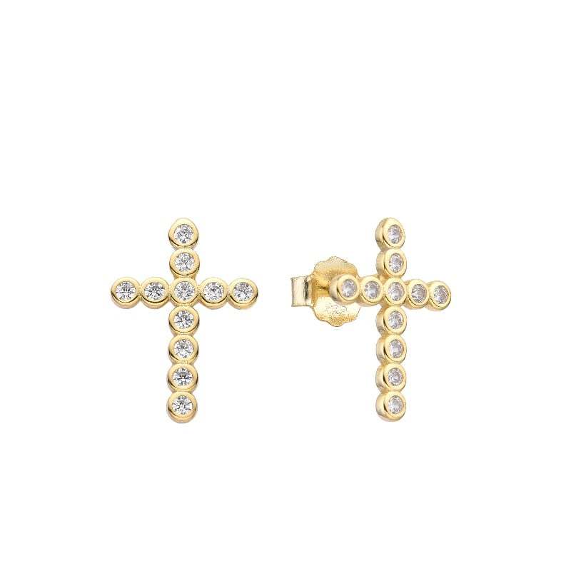 Aretes Cross Gold (12mm)
