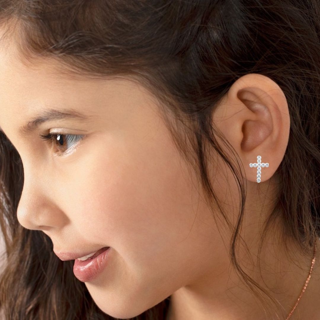 Aretes Cross Silver (12mm)