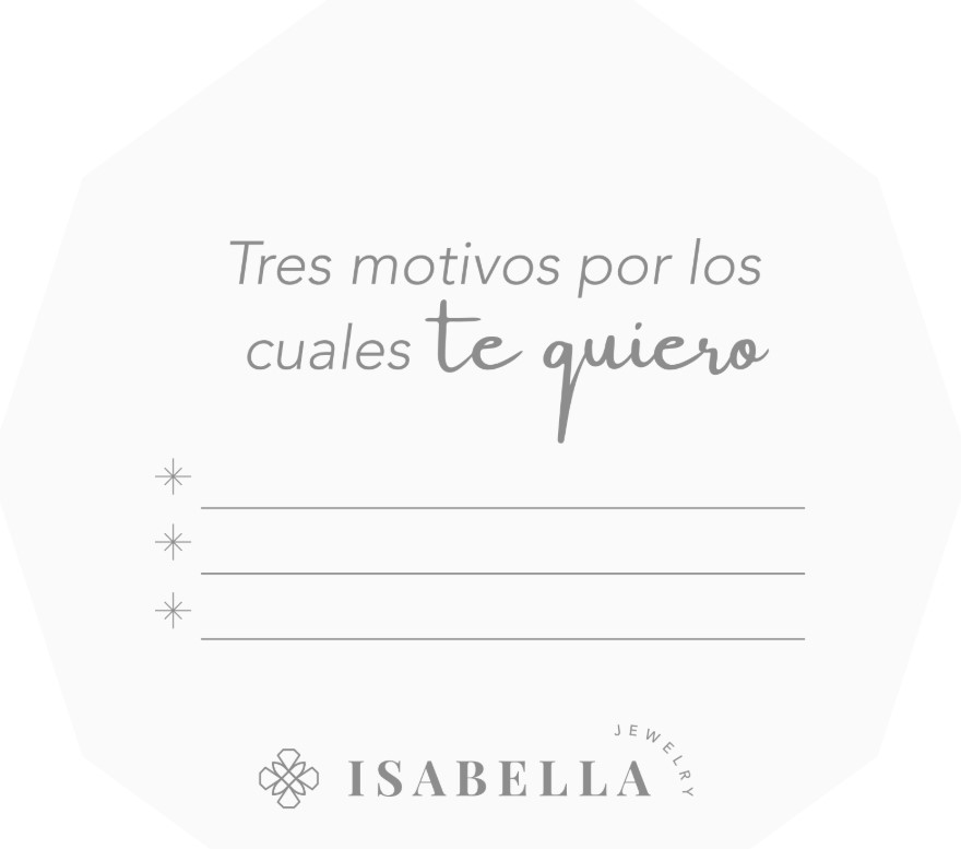 TARJETA MENSAJERA «3 MOTIVOS»