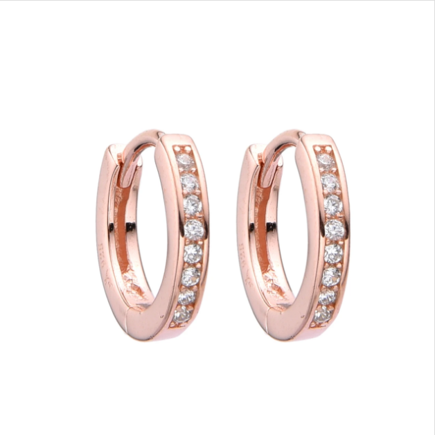 Argollas Mini Rose 10mm