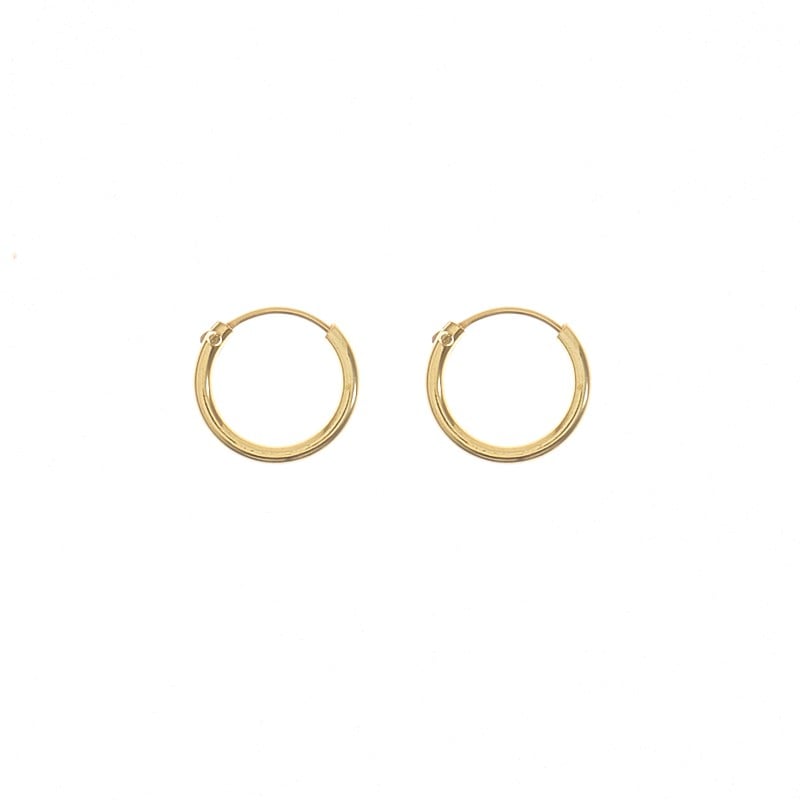 Argollas Gold 10mm