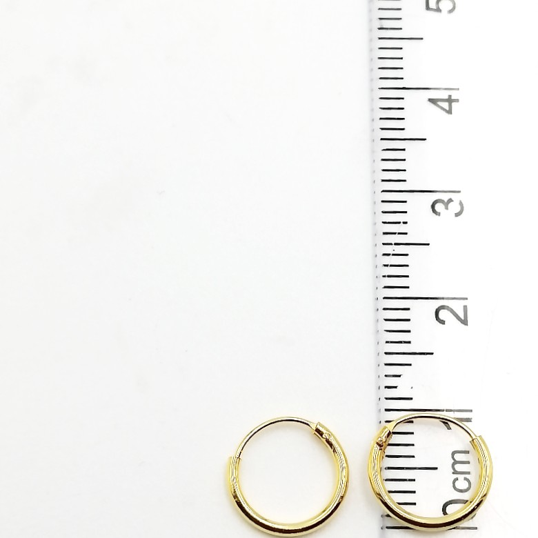 Argollas Gold 10mm