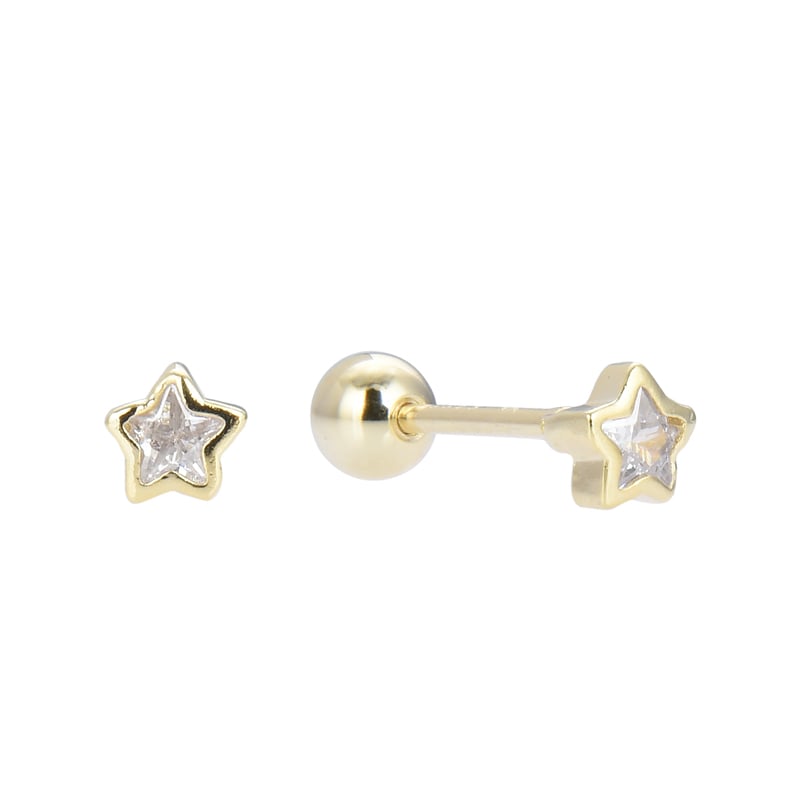 Aretes Mini Star Gold