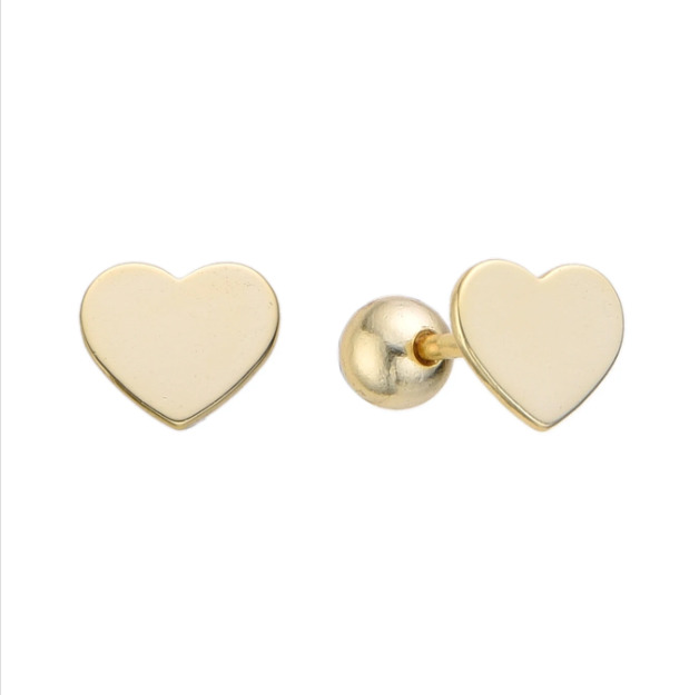 Aretes Corazón Gold