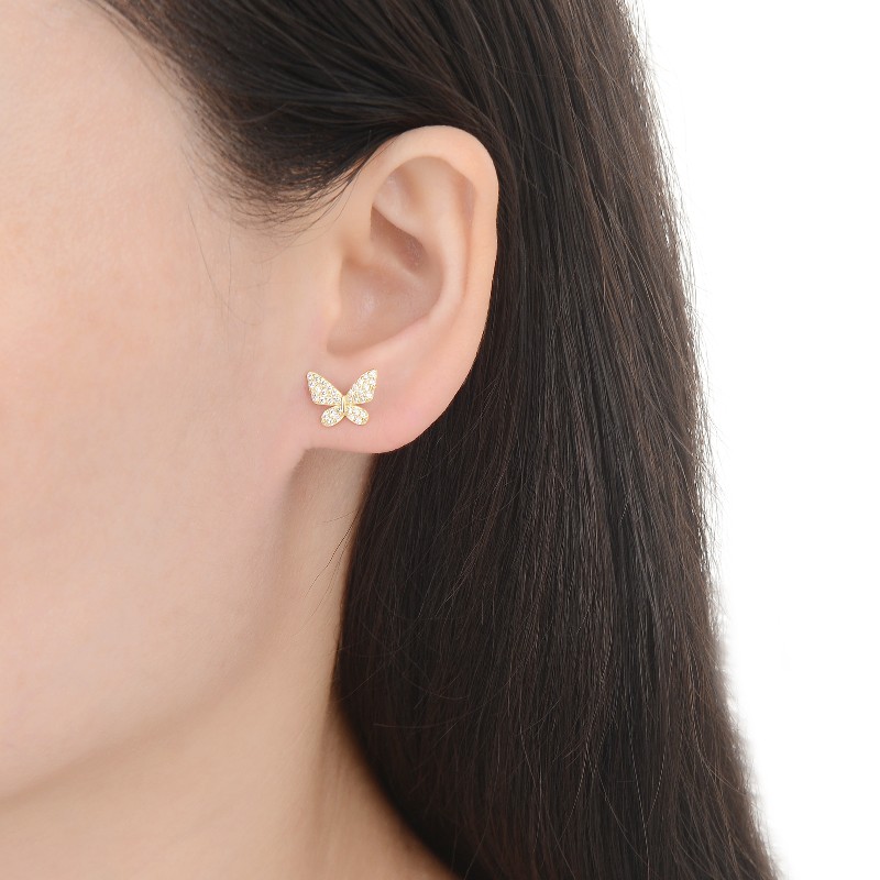 Aretes Butterfly Gold
