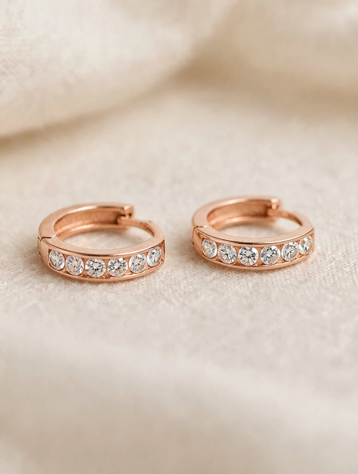 Arracadas Rose (10mm) 10k