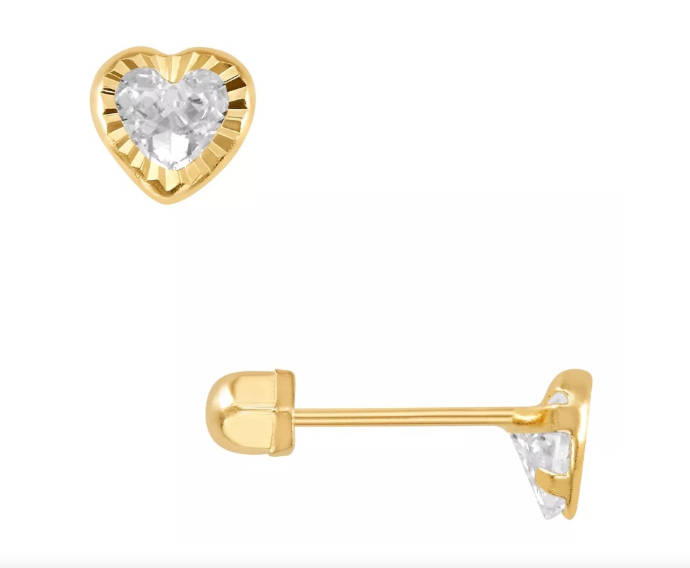Broquel corazoncito 4mm