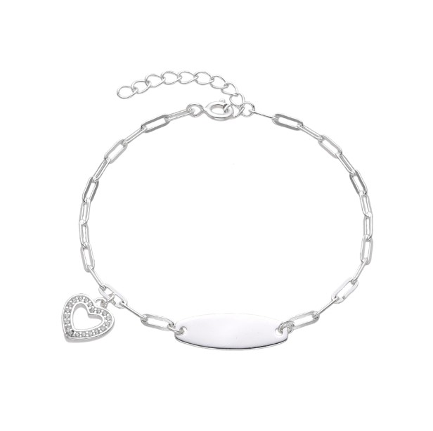 Pulsera Clip Corazón Calado