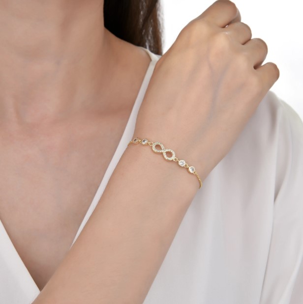 Pulseras Infinity Gold