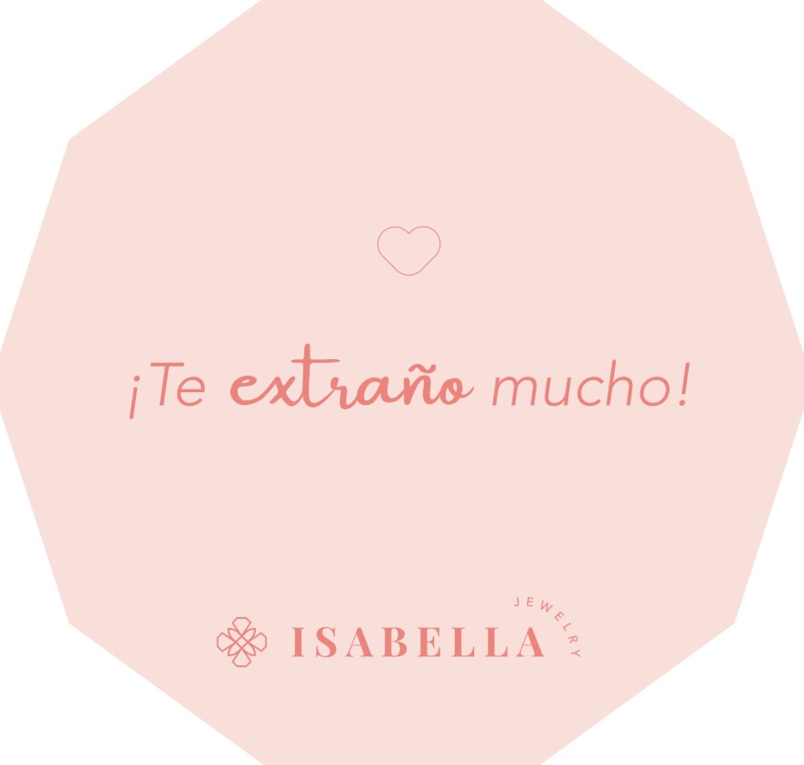 TARJETA MENSAJERA «TE EXTRAÑO»