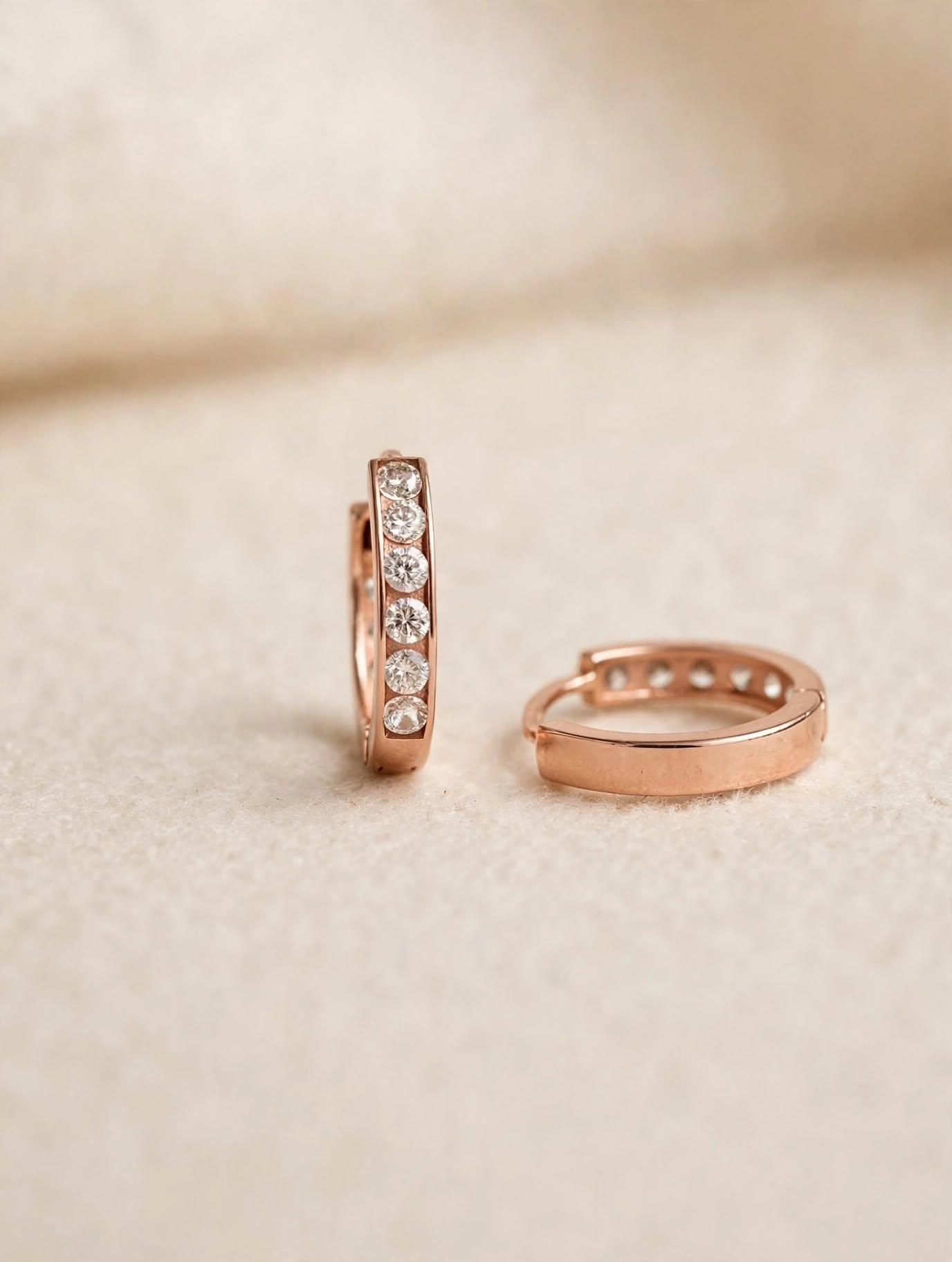 Arracadas Rose (10mm) 10k