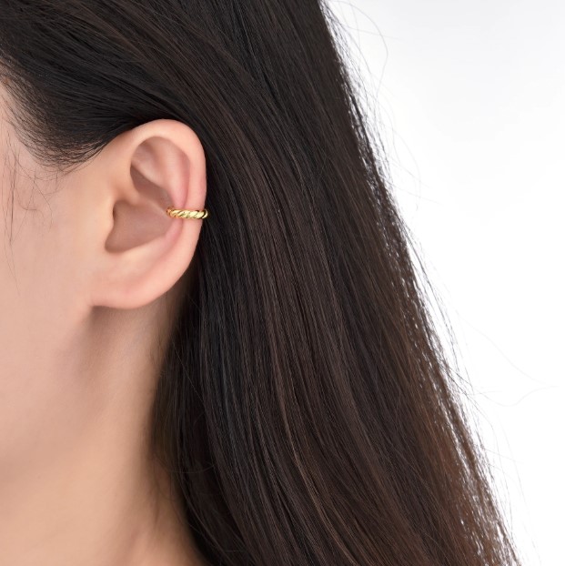 Earcuff crunchy Gold