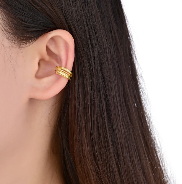 Earcuff entorchado Gold