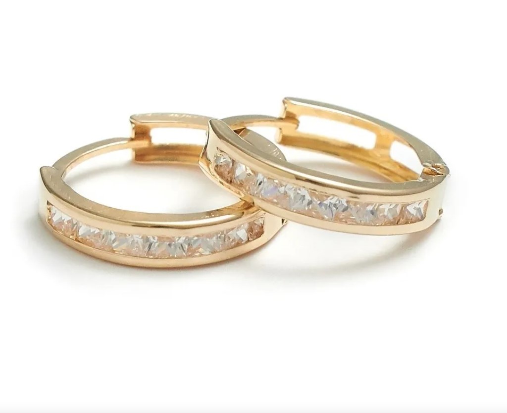 Arracadas Zirconias 12mm