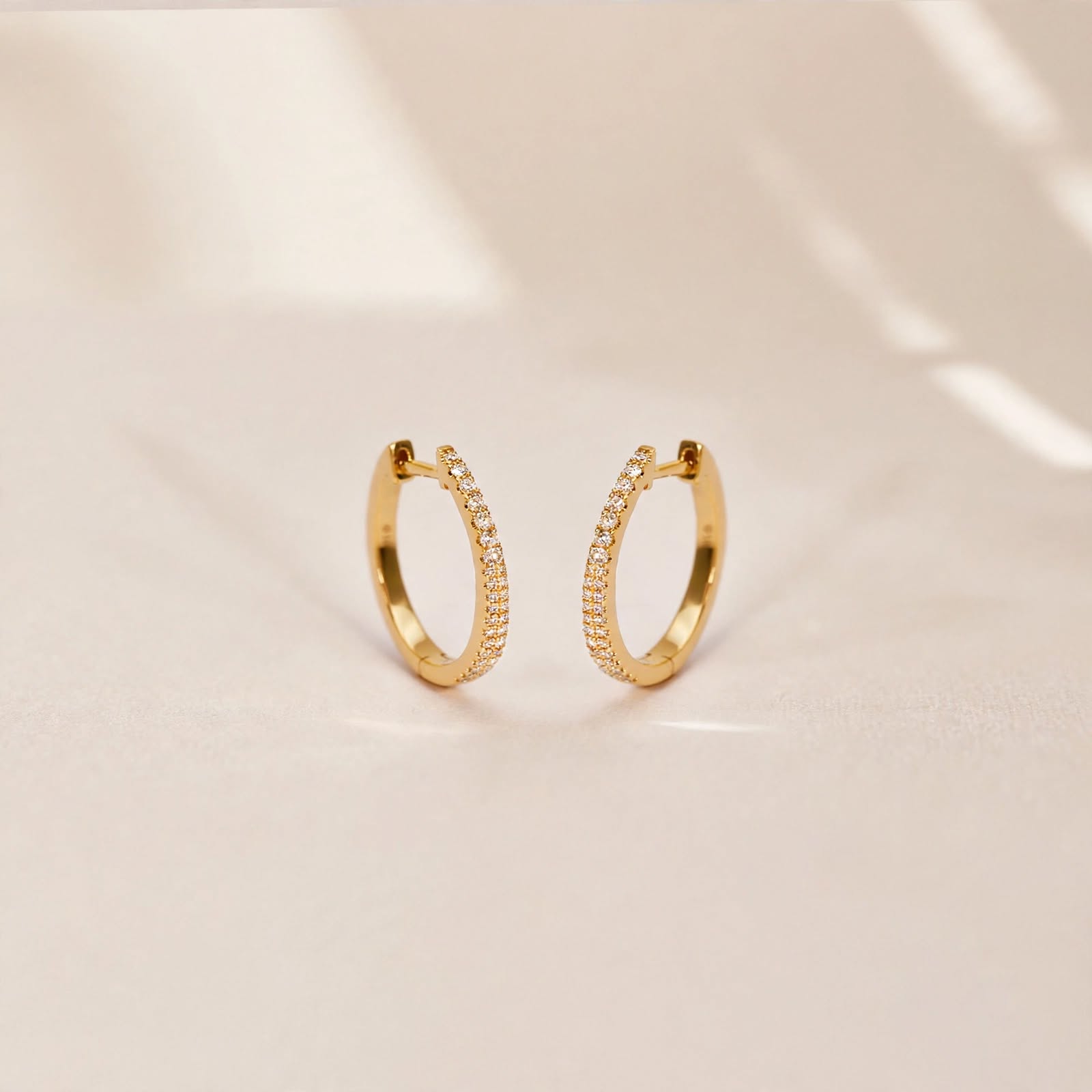 Arracadas Zirconias 12mm |14k
