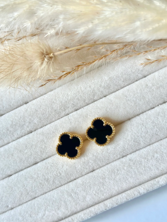 Aretes Van Cleef Negro|10k - Image 3